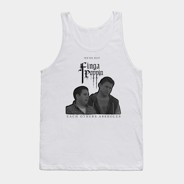 POP! Fingers-White Tank Top by A Little Metal